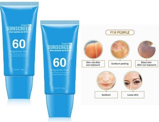 ADJD Sunscreen - SPF 50 PA+++ Combo Sunscreen - SPF 60 PA+++ Green Tea Sunscreen Broad Spectrum Spf 60 PA+++
