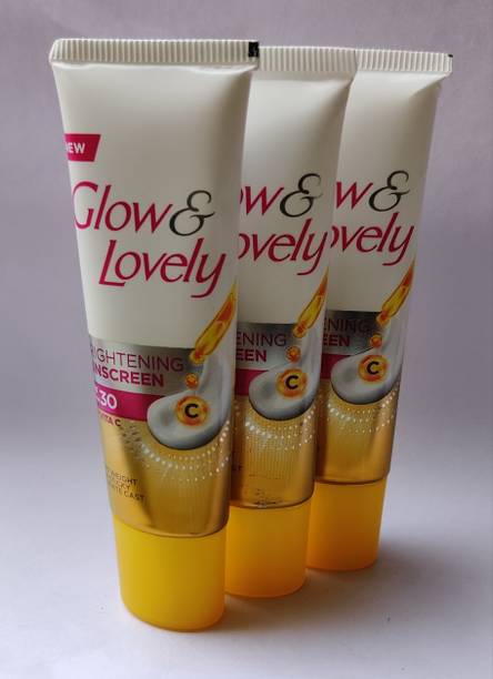 Glow & Lovely Sunscreen - SPF 50 PA+++ BRIGHTENING SUNSCREEN WITH VITA C NON STICKY 15GREM X 3NITS