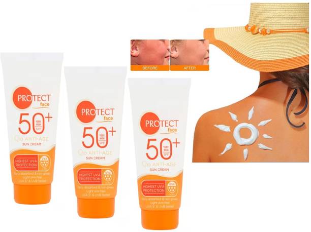 tanvi27 Sunscreen - SPF 50 PA++ New SPF50+ Sun Screen Lotion Sunblock Moisturizer Whitening Sun Protection Cream