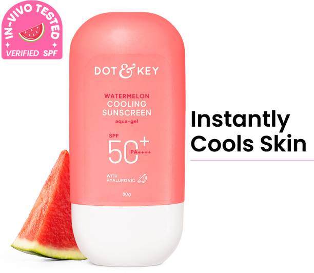Dot & Key Sunscreen - SPF 50 PA++++ Watermelon cooling Sunscreen, In-Vivo Tested With Hyaluronic