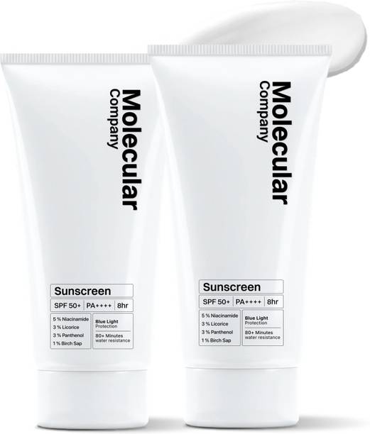 Molecular Company Sunscreen - SPF 50+ PA++++ Sunscreen SPF 50+ PA++++ with 5% Niacinamide Combo