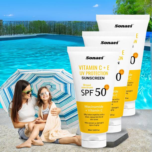 Sonavi Sunscreen - SPF 50 PA++ Lightweight & Oil Free Sunscreen Lotion