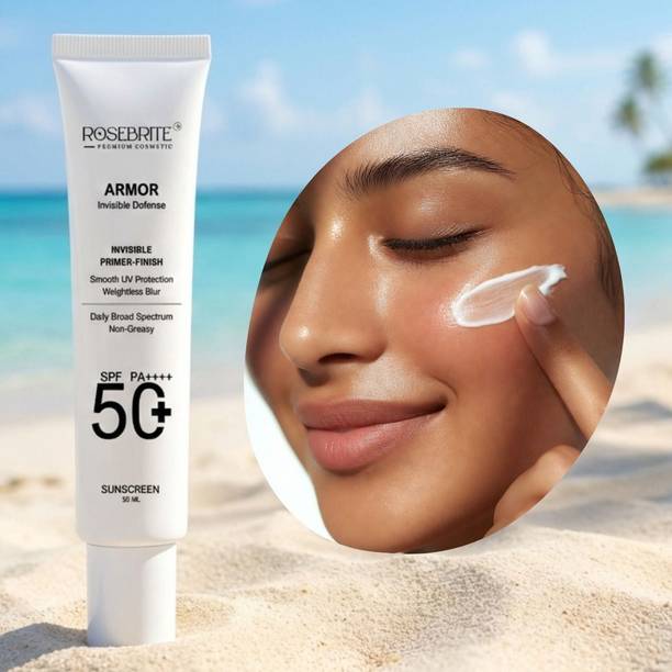 RoseBrite Sunscreen - SPF 50 PA++++ Armor SPF 50 PA++++ Matte Sunscreen Long Stay Blur Cream