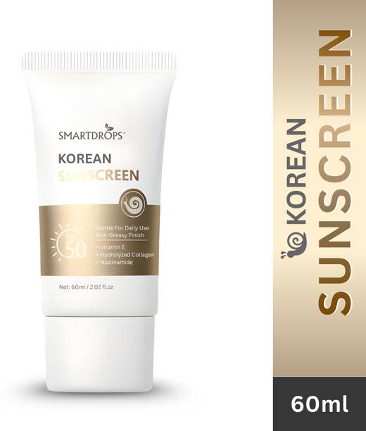 smartdrops Sunscreen - SPF 50 Korean Sunscreen Lightweight UV Defense Cream