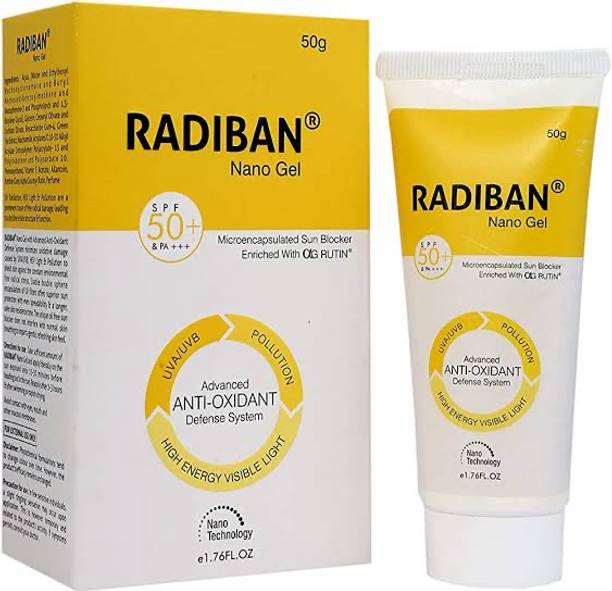 RADIBAN Sunscreen - SPF 50 PA+++ NANO GEL (PACK OF 2)