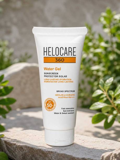 Helocare Sunscreen - SPF 50 PA++++ 360º Water Gel Ultra-Light, Hydrating Sunscreen for Dry & Dehydrated Skin