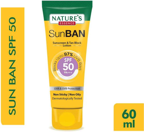 Nature's Essence Sunscreen - SPF 50 PA+++ SunBan Sunscreen - SPF 50 PA+++ pack 1 k