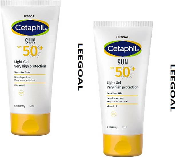 LEEGOAL Sunscreen - SPF 50 PA++ Sun SPF 50 C-e-t-a-p-h-i-l Sunscreen Light Gel 50 mlPACK OF