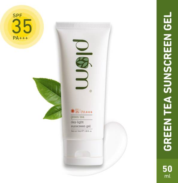 Plum Sunscreen - SPF 35 PA+++ Green Tea Daylight Sunscreen Gel | SPF For Oily, Acne Prone Skin | SPF 35