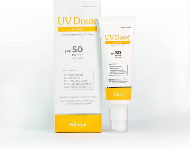 Brinton Sunscreen - SPF 50 PA++++ UV Doux D-Tan Aqua Lotion