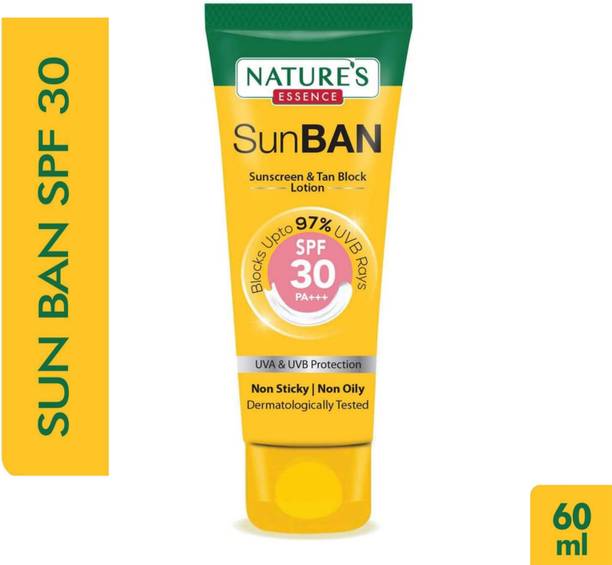 Nature's Essence Sunscreen - SPF 50 PA+++ SunBan Sunscreen - SPF 30 PA+++ pack 1 i