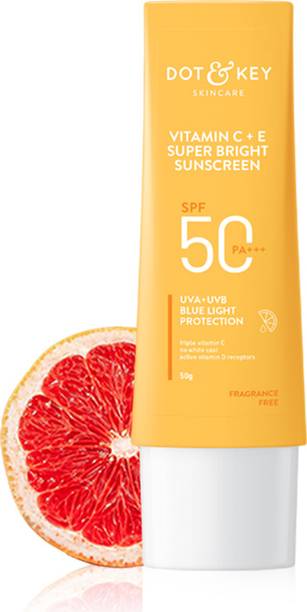 Dot & Key Vitamin C+E Super Bright Sunscreen, SPF 50 PA+++ - SPF 50 PA+++