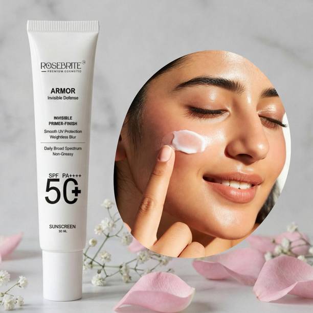 RoseBrite Sunscreen - SPF 50 PA++++ Armor SPF 50+ PA++++ Matte Primer Sun Guard Sunscreen Gel