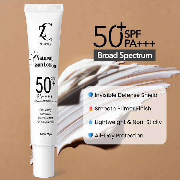 Zeel Care Sunscreen - SPF 50 PA++++ SPF 50+ PA++++ Matte Finish Sunscreen | Smooth Skin Daily UV Shield