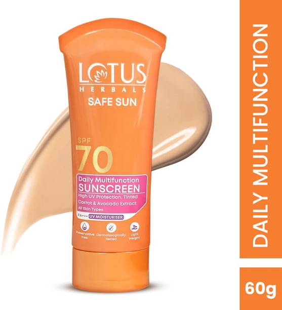 LOTUS Sunscreen - SPF 70 PA+++ Herbals Safe Sun Daily Multi Function Sunblock