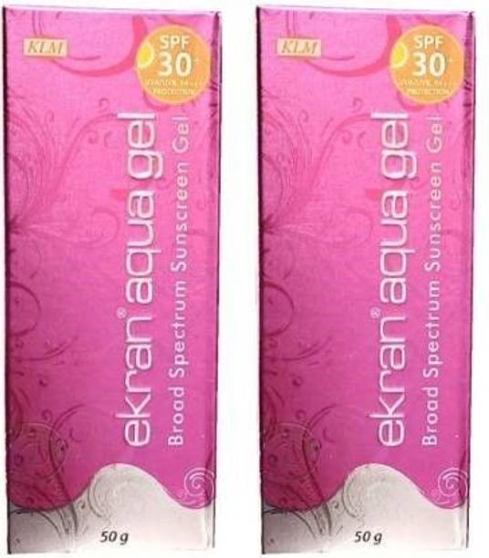KLM LABORATORIES Sunscreen - SPF 30 PA+++ EKRAN AQUA GEL (2 PCS)