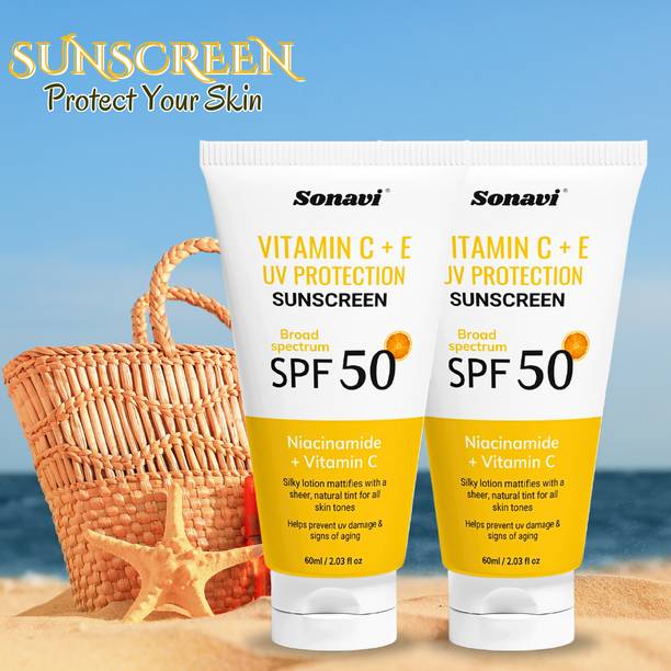 Sonavi Sunscreen - SPF 50 PA++ Non-Greasy, Lightweight & Suitable for Oily Skin Sunscreen Lotion