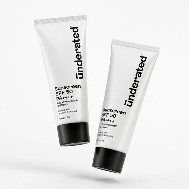 UNDERATED Sunscreen - SPF 50 PA++++ Sunscreen - SPF 50 PA++++ Powered With Vitamin C & Vitamin E