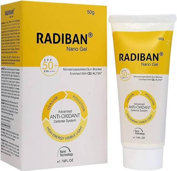 RADIBAN Sunscreen - SPF 50 PA+++ NANO GEL 50GM SPF 50