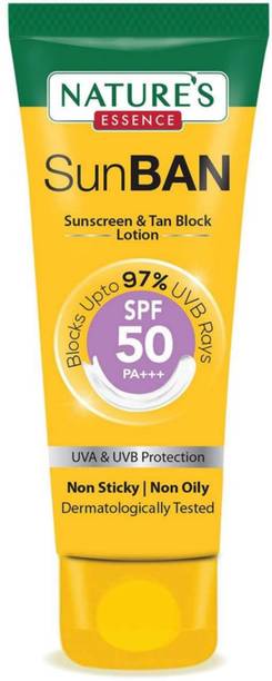 Nature's Essence Sunscreen - SPF 50 PA+++ SunBan Sunscreen - SPF 50 PA+++ pack 1