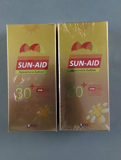 SunAid Sunscreen - SPF 50 PA+++ Sunscreen 30 SPF Pack of 2
