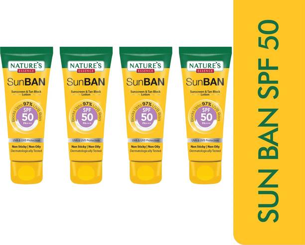 Nature's Essence Sunscreen - SPF 50 Sunban Sunscreen Spf50 30Ml (Pack of 4 )