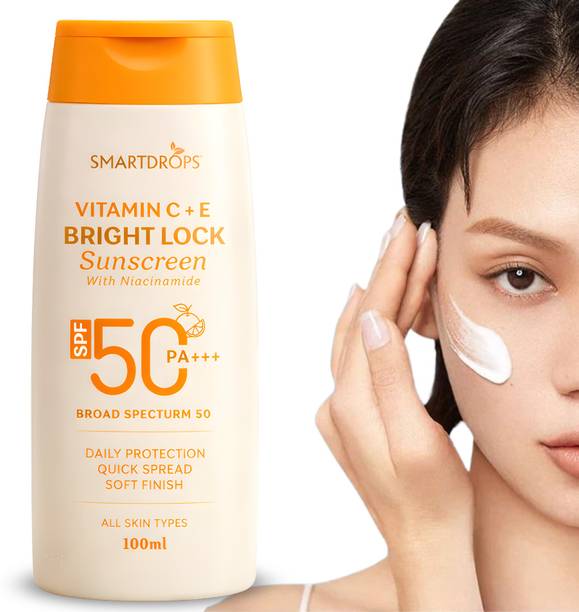 smartdrops Sunscreen - SPF 50 PA+++ Vitamin C E Sunscreen | SPF 50 PA+++ Lotion | Face Care Cream