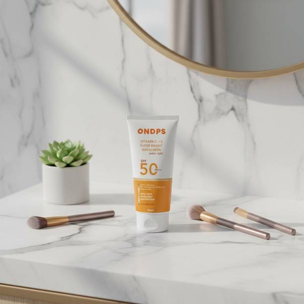 ONDPS Sunscreen - SPF 50 PA+++ Vitamin C Gel Sunscreen Brightens New Gen Oily Skin For Men & Women XXC