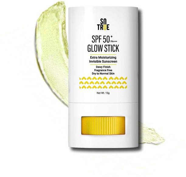 Sotrue Sunscreen - SPF 50 PA+++ SPF 50+ Glow Stick Sunscreen | Broad Spectrum UVA & UVB | Invisible Finish