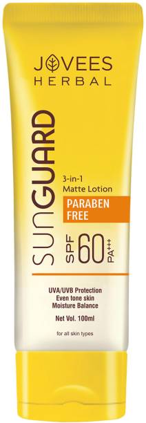 JOVEES Sunscreen - SPF 60 PA+++ Sun Guard Lotion (SPF-60PA+++) Skin Protection from UVA/UB Rays/Waterproof