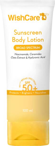 WishCare Sunscreen - SPF 50 PA+++ SPF50 Sunscreen Lotion - Broad Spectrum UVA & UVB Protection - No White Cast