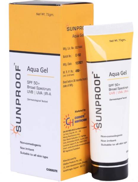 sunproof sunscreen spf 50 pa gel