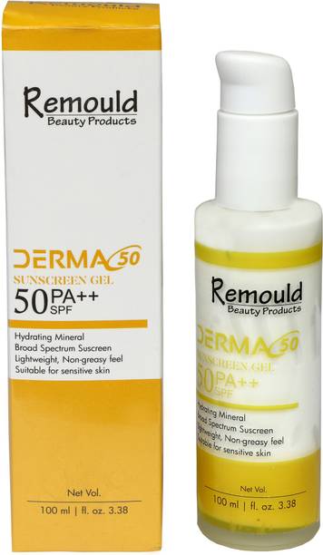 Remould Beauty Products Sunscreen - SPF 50 PA++ Sunscreen For Body & Face Broad Spectrum UVA & UVB Protection Non Greasy