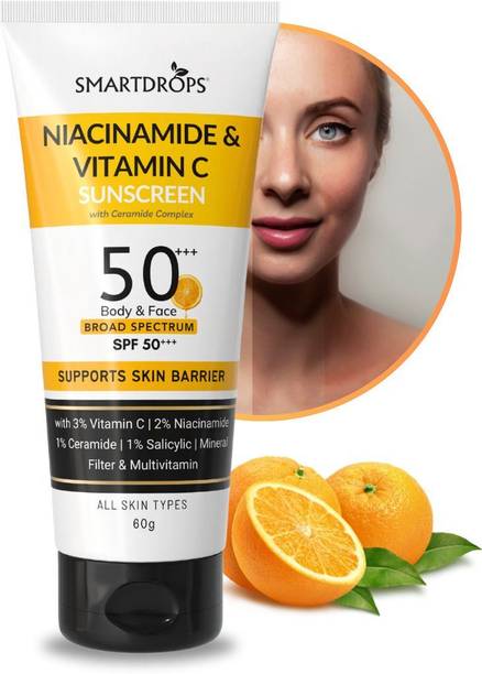 smartdrops Sunscreen - SPF 50 PA+++ Sunscreen Cream - For Sun Protection | for Man & Woman | Sun Cream