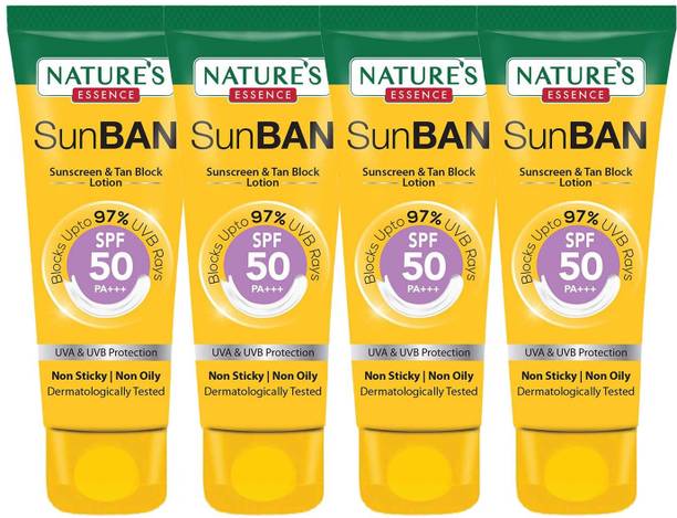 Nature's Essence Sunscreen - SPF 50 Sunban Sunscreen Spf50_60Ml (pack of 4)