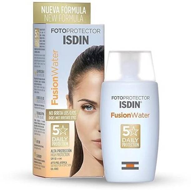 isdiN Sunscreen - SPF 50 PA+++ Sunscreen SPF 50+ Fotoprotector Fusion Water