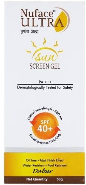 Dabur Sunscreen - SPF 50 PA+++ NUFACE ULTRA Sunscreen Gel