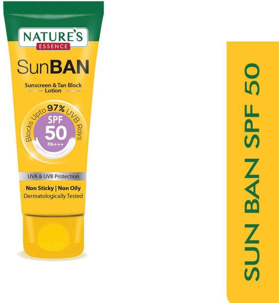 Nature's Essence Sunscreen - SPF 50 PA+++ SunBan Sunscreen - SPF 50 PA+++ pack 1 g