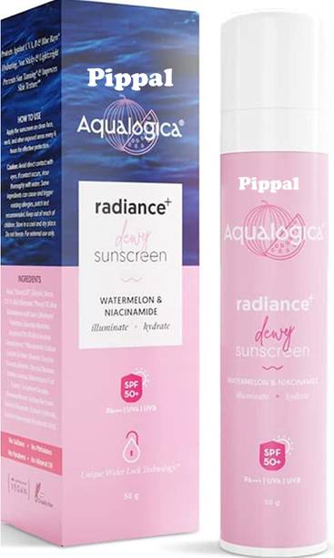 PIPPAL Sunscreen - SPF 50 PA++++ Aqualogica Radiance+ Dewy Sunscreen SPF 50+ PA+++ (Pack of 1)