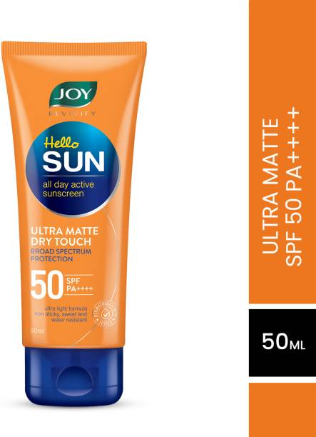 Joy Sunscreen - SPF 50 PA++++ Revivify Hello Sun Ultra Matte Dry Touch All Day Activate Sunscreen