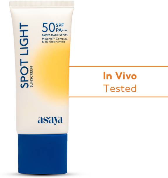 ASAYA Sunscreen - SPF 50 PA++++ Spot Light, In-VIVO Tested-for Pigmentation & Dark Spots