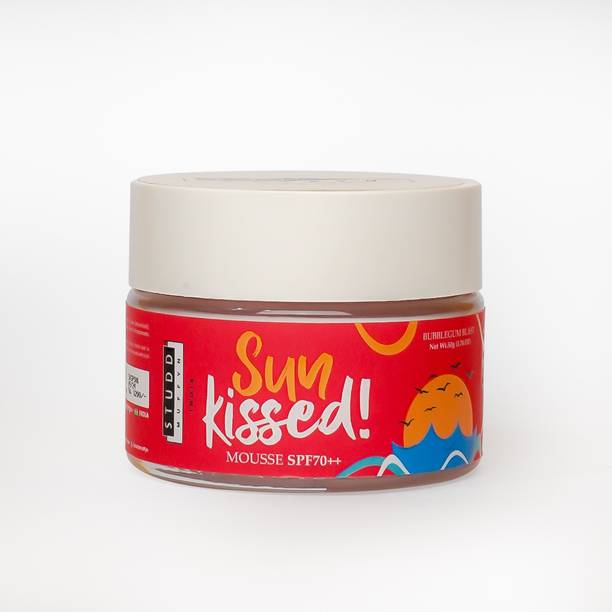 Studd Muffyn Sunscreen - SPF 70 PA++ Sun Kissed Mousse | Bubblegum Blast | SPF70++