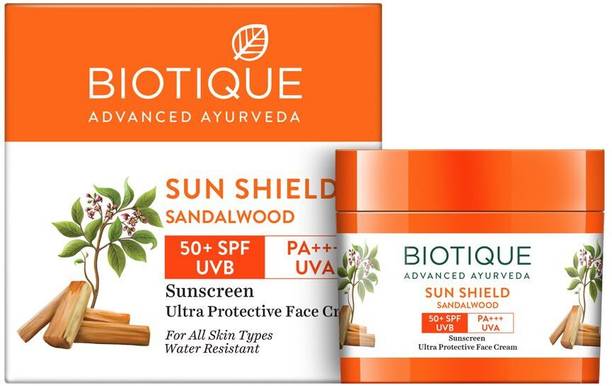 BIOTIQUE Sunscreen - SPF 50 PA+++ Bio Sandalwood Sunscreen