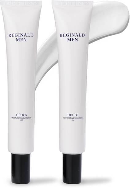 Reginald Men Sunscreen - SPF 50 PA++++ Moisturising Sunscreen SPF 50+ PA++++ with 11 Actives Combo