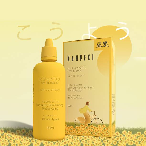Kanpeki Sunscreen - SPF 30 PA+ Kouyou - UV Filter SPF 30 | Cream Sunscreen | Water-Resistant | All Skin Types