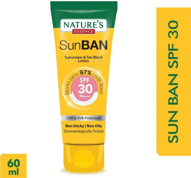 Nature's Essence Sunscreen - SPF 50 PA+++ SunBan Sunscreen - SPF 30 PA+++ pack 1 g