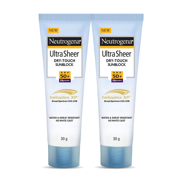 NEUTROGENA Sunscreen - SPF 50+ PA++++ Ultra Sheer Dry-Touch Sunblock| Water & Sweat resistant| No white cast