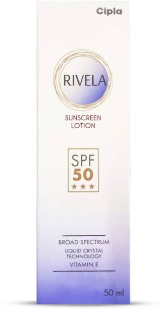 Rivela Sunscreen - SPF 50 PA+++ Sunscreen Lotion SPF 50