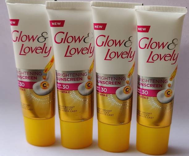 Glow & Lovely Sunscreen - SPF 50 PA+++ BRIGHTENING SUNSCREEN WITH VITA C 15grem X 4N