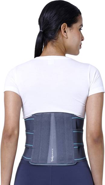 MsOrthtics Lumbo Sacral Support Belt (Waist & Back Support) - For Men & Women, Fabric Back Back / Lumbar Support